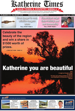 Katherine, Darwin, Tennant Creek, Alice Springs, A